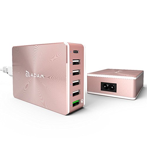 Cargador USB OMNIA con carga rápida QC 3.0 para varios dispositivos color oro rosa
