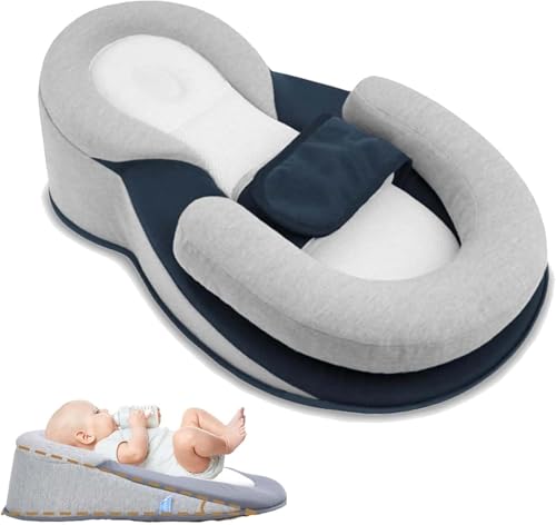 Image of Baby Wedge Pillow, Newborn Support Wedge Pillow, Baby Reflux Wedge Breastfeeding Care Pillow, Bottle Feeding,Tummy Time