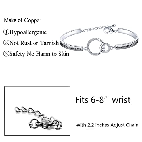 BNQL Nanny & Granddaughter Bracelet - Gifts for Nanny & Babysitter2