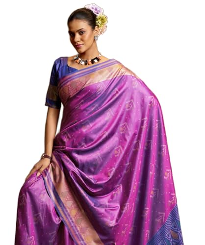 Image of SWORNOF Womens Kanjivaram Banarasi Silk Saree Kanchipuram Patola saree