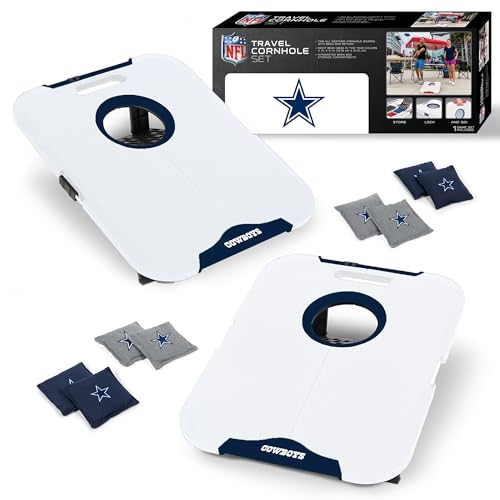 Wild Sports NFL Pro Football All-Weather Cornhole Set - Travel Be...