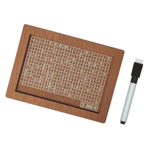 Caja de Ahorro de Dinero de Madera con números de visualización Integrados planificación del presupuesto Familiar, Ahorro de conteo de Madera