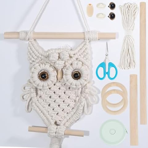 ORIGACH DIY Macrame Owl Wall Hanging Kit Cover
