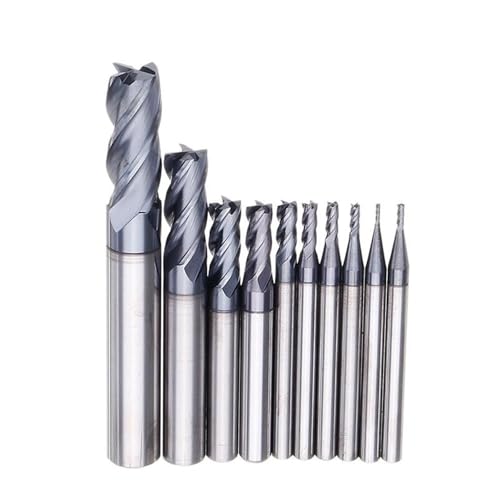 Fraise à bout plat carbure monobloc HRC45 pour réussir vos rainurages sur métal