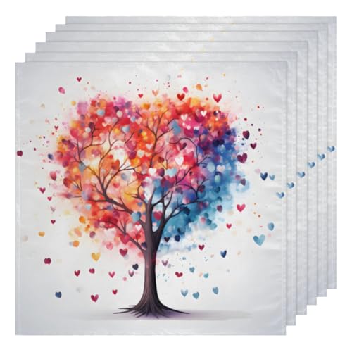 Servilletas de Tela Love Tree Set 6 Multicolor 50.5x50.5 cm miniatura 1