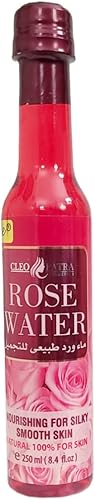 Miniatura 3 de Paquete de 2 de agua de rosas  Cleopatra  8.45 fl oz  Blanco y rojo  Hidratante natural que mantiene la piel suave