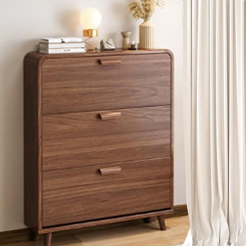 Modern Slim Shoe Cabinet - Space-Saving Wood Shoe Rack for Entryway, Fashion Organizer Perfect for Home Décor（One Color,100 * 17 * 119cm） image 4