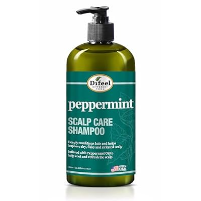 Difeel Peppermint Scalp Care Shampoo 33.8 oz. - Peppermint Shampoo Made with Natural Ingredients