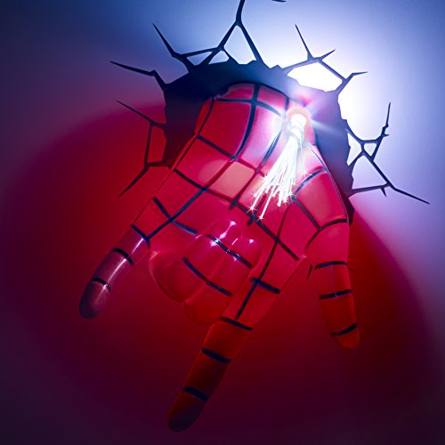 3D Light Fx Marvel Spiderman Hand 3D Deco Led Wall Light , Red #TOP1