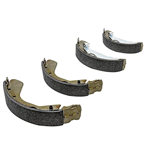 Image of Detroit Axle - Rear Brake Shoes for Chevrolet Aveo Aveo5 Spark Pontiac G3 Wave Wave5 Suzuki Swift+, Semi-metallic Brake Shoes Replacement