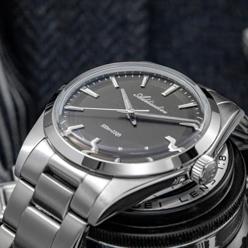 ADDIESDIVE 36 MM Small Dial Luxury Watches for Men 11 MM Thick VH31 Quartz Watch Waterproof 100 M Mint Green/White/Gray