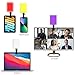 Andoer Portable Selfie Light LED RGB Video Lights with Front and Back Clamp for Smartphones Tablets Laptops