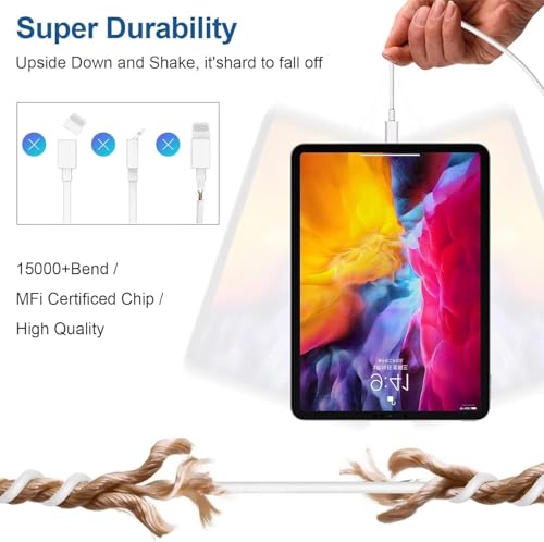 Image of iPhone 17 16 15 Charger and 10ft Type C to C Cable Cord Long, 20W USB C Fast Wall Charging Block Plug Power Adapter Cube Brick for Apple iPhone 17 Pro Max /17 Air /16 Pro /16 Plus /15 /15 Mini /iPad /Samsung