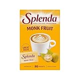 SPLENDA Monk Fruit Zero Calorie Plant Based Sweetener Substitute, Keto Sugar Alternative (80 Count)