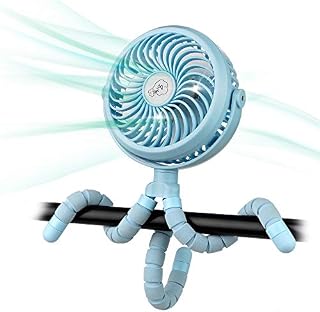 Battery Operated Stroller Fan Flexible Tripod Clip On Fan with 3 Speeds