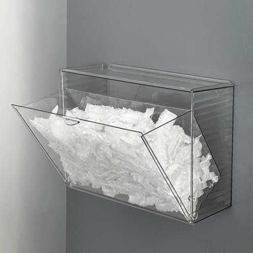 Solution gain de place avec la boîte de rangement adhésive transparente pour porte - 8