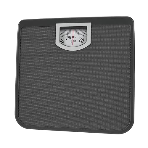 Compact Dial Bathroom Scale, 330 lb Capacity, Sturdy Metal Platform | Accurate Analog Body Weight...