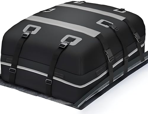 Portaequipajes Coche Techo Cofre para Dodge Viper RT / 10 / Viper GTS 1992-2003 Bolsa Impermeable para Techo de Automóvil para Almacenar el Equipaje Baul Techo Coche,B-Black with Gray