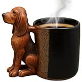 Dackel-Kaffeetasse, Hundebecher mit Edelstahleinsatz, niedliche Tassen mit Henkel, Dackel-Geschenke, Heimdekoration für Kaffee-, Milch-, Teeliebhaber, Haustierliebhaber, DecoracióN Del Hogar