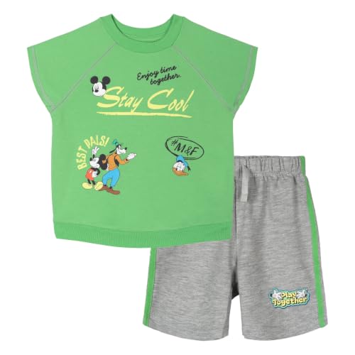 Image of Disney T-Shirt & French Terry Shorts Set Toddler to Big Kid Sizes (2T - 14-16)