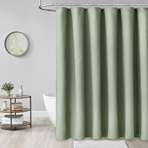 image for Dynamene Stall Fabric Shower Curtain - 60 x 84 inch Long Waffle Weave 