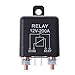 12V 200 Amp Heavy Duty Split Charge/Winch Relay for Car Van Boat 4 Pin 80x42x42mm CE Certified (OneSize)