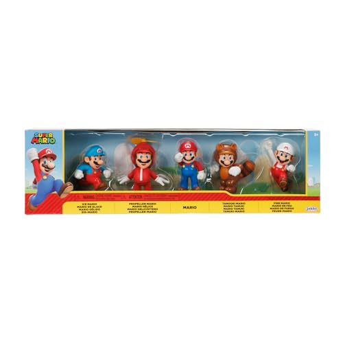 Super Mario Nintendo Lot de 5 Figurines Only Mario 6,5 cm