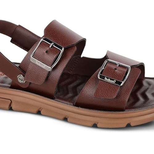 Image of WALKAROO PLUS Mens Soft Cushion Sandals with Adjustable Back Strap