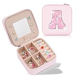 Uygafly Presentes de Natal para meninas 3 4 5 6 7 8 9 10 11 12 13 14 anos de idade, presentes para adolescentes crianças filha irmã presentes de aniversário para mulheres - caixa de joias de viagem