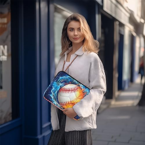 Funda para portátil Baseball on Fire 13-14 pulgadas impermeable miniatura 7