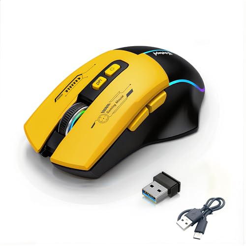 mobiproduct Wireless Mouse,Rechargeable Mouse, Ergonomic...