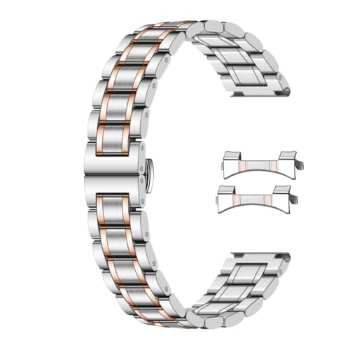 Bracelet de montre en acier inoxydable à bout incurvé 16-24mm