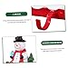 PRETYZOOM Snowman Christmas Stocking Holder Hook Festive Mantel Hanger for All for Christmas Decorations and Hanging for Fireplace and Home Decor