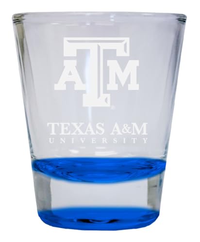 Vaso shot grabado Texas A&M Aggies 2 oz azul