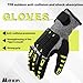 mexin Heavy Duty Impact Work Gloves, TPR Anti-Collision Mechanical Gloves with Nitrile Palm, Shock Absorbing Design (L)