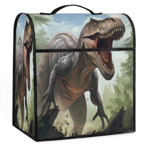 Coffee Maker Cover Dinosaur Theme Kitchen Appliance Covers Small Appliance Covers Blender Cover Juicer Cover Dust Covers for Kitchen Appliances with Top Handle and Pockets,Washable,C276