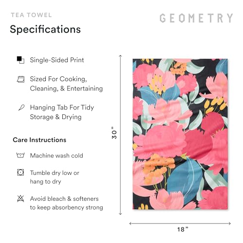 GEOMETRY Kitchen Tea Towels - Quick Dry Microfiber Dish Towels for Kitchen My Garden, 18" x 30" 1 Pack - image 6