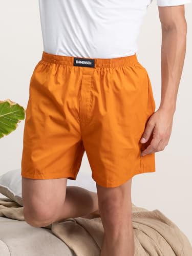 Image of DAMENSCH Men Solid Pure Cotton Breeze Ultralight Inner Boxers (Pack of Assorted Colours I Color & Print May Vary)