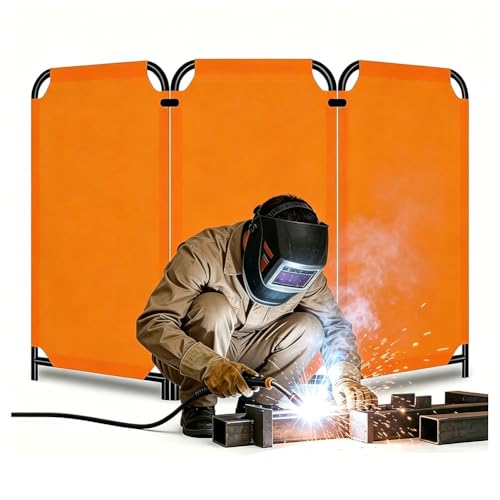 Tragbare Schweißgeräte mit flammhemmendem Harz, robuste feuerfeste Abdeckung, geeignet für Stahlkonstruktionen und Schweißprojekte, Sicherheitszaun zum Schutz des Arbeitsplatzes.