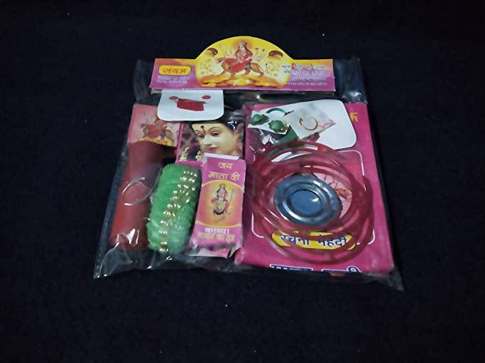 sp MATA Ka Shringaar Set of 16 mat Rani Deviji Shringar Puja Kit Small Box with Essentials for Puja (Multicolor) 1