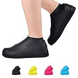Waterproof Shoe Covers, Non-Slip Water Resistant Overshoes Silicone Rubber Rain Shoe Cover...
