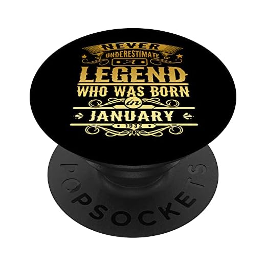 Una leyenda que nació en enero de 1932 90 regalo de cumpleaños PopSockets PopGrip Intercambiable