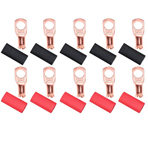 RockDIG 10-Pack Guage 6-3/8 Copper Wire Lugs, Battery - View #8