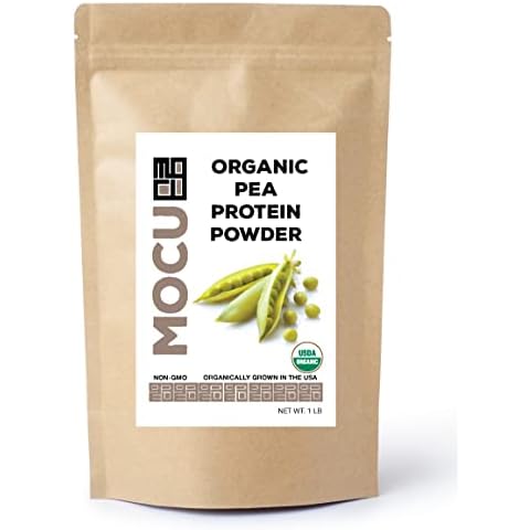 Certified Organic US Grown Pea Protein I 80% I Batch Tested for Heavy Metals I 1 LBS I Packaged Daily Cover