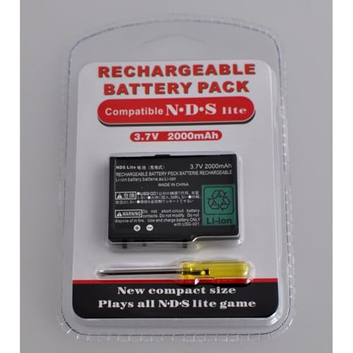 Batería Ion-Litio Recargable Compatible con Consolas DS Lite 3.7V 1000mAh Repuesto