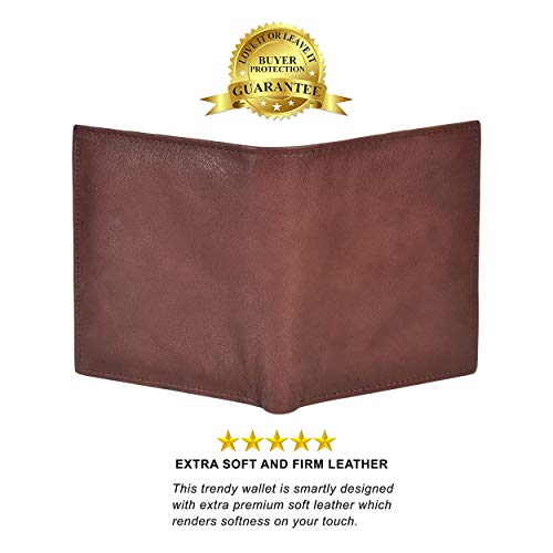 LeatherBoss Men's Bifold Hipster Wallet With 13 Credit Card Slots3