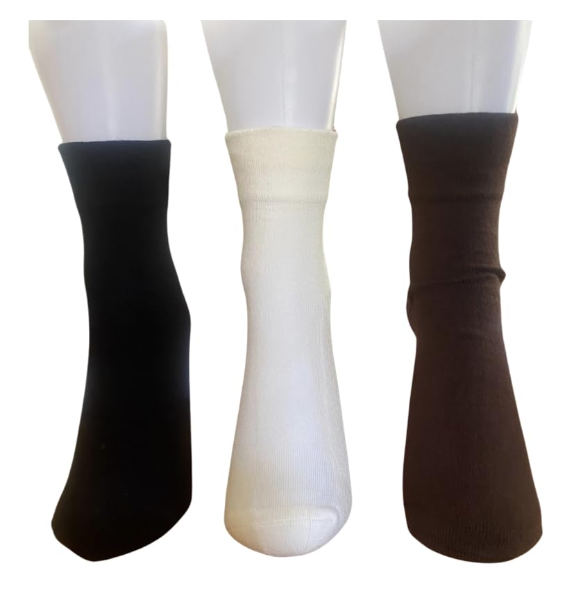 LegaleLadies Pillow Sole Comfort Top Anklet Socks 3Pack