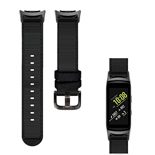 Gheper Woven Nylon Band Compatible with Samsung Gear Fit2 Pro SM-R365/Gear Fit2 SM-R360 Smartwatch Quick Fit Soft Breathable Strap Replacement Sport Wristband