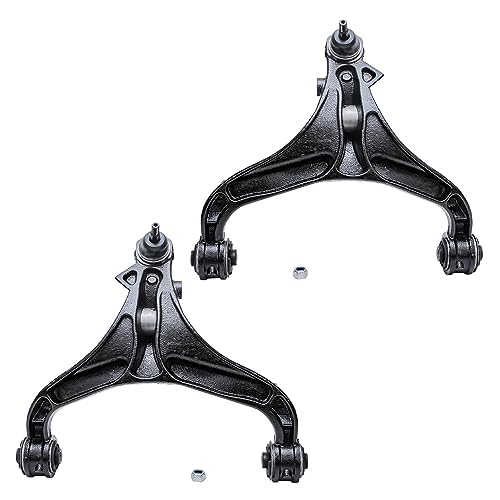 Image of Detroit Axle - 8PC Front Upper & Lower Control Arms + Inner & Outer Tie Rods for 2008 2009 2010 2011 Dodge Nitro Jeep Liberty