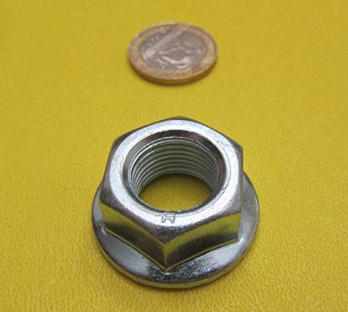 Grade 2 Zinc Plated Steel Serrated Flange Hex Nuts RH 5/8"-18 Thread x 15/16" W x 9/16" H 20 Pcs